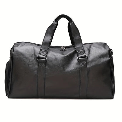 Sport Fitness Bag, Travel Bag, Black Stylish Business Travel Bag, Separate Shoe Depot, Zip Off, For Gym, Sport, Travel, Waterproof