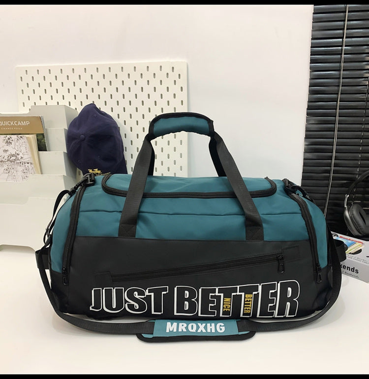 Fitness Bag For Men, Large Capacity Lightweight Luggage Bag For Women, Short Distance Dry Wet Separation Sports Travel Bag, Handbag, Backpack